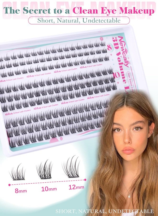 Newcally 8-10-12MM Short Lash Clusters Kit Natural Look DIY Lash Extension Kit C-curly Eyelash Clusters Kit Ultra Thin Lash Band Individual Lashes Kit by Newcally - Image 3